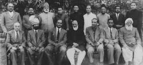 With delegates to the World Muslim Congress, February 1951