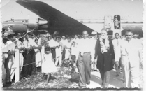 Suriname airport arrival, 1956